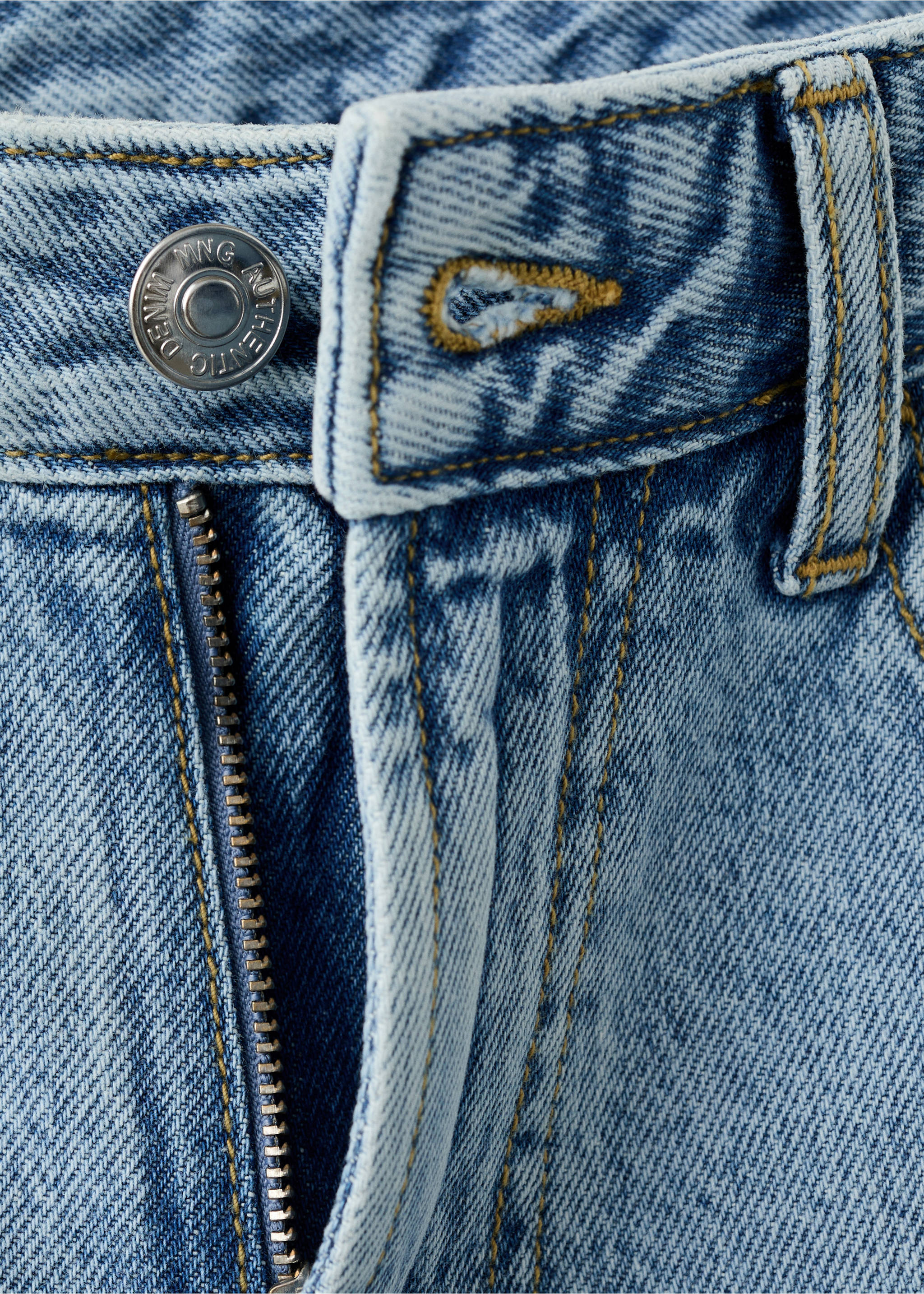 Jeans relaxed fit - Pormenor do artigo 0, Azul-médio. Ref: 37001472-00.