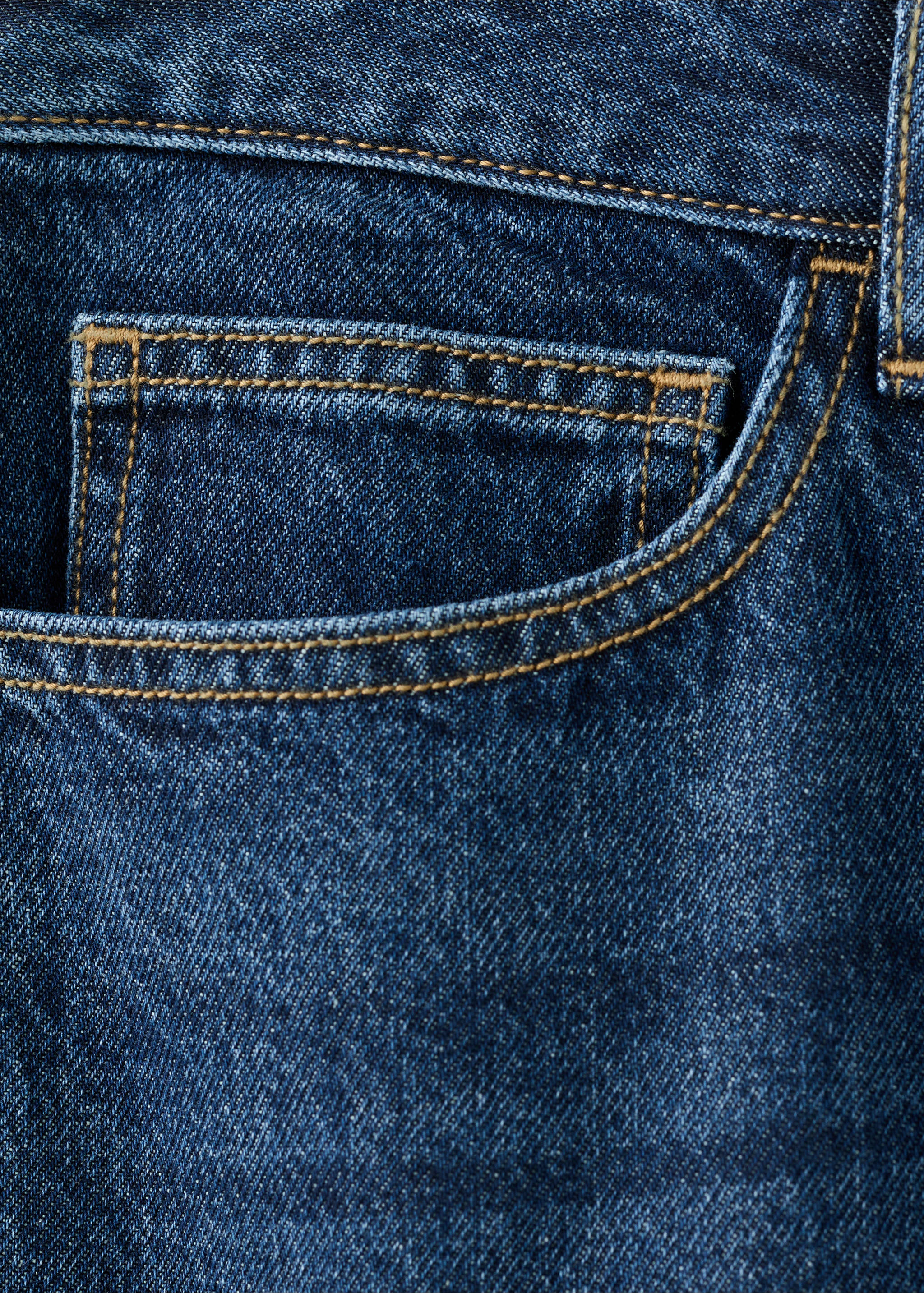 Jeans relaxed fit - Pormenor do artigo 8, Azul-escuro. Ref: 37001473-00.