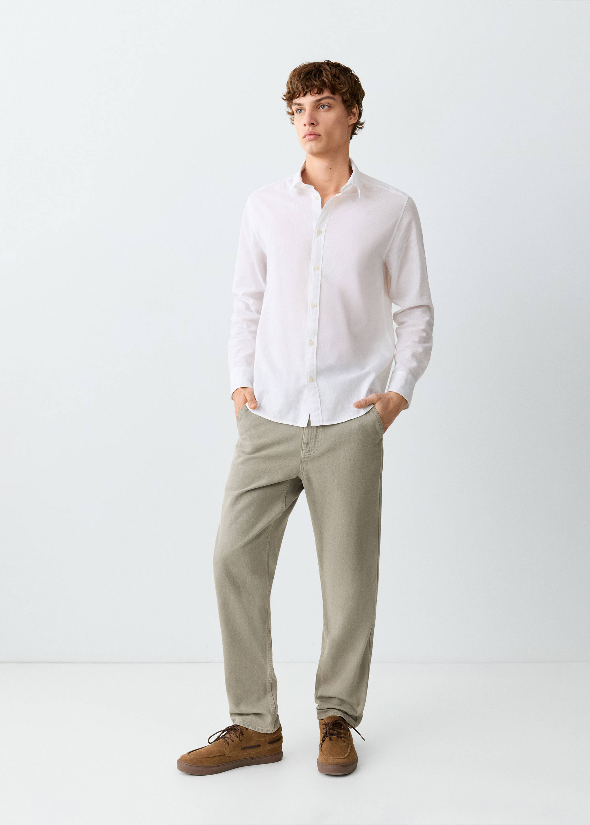 Regular-fit jeans - General plane, Khaki. Ref: 37001474-00.