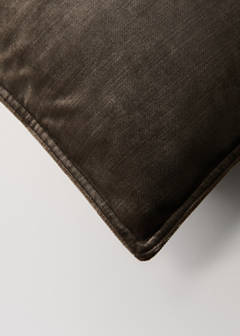 Velvet cushion cover 40x60 cm — Brown 2