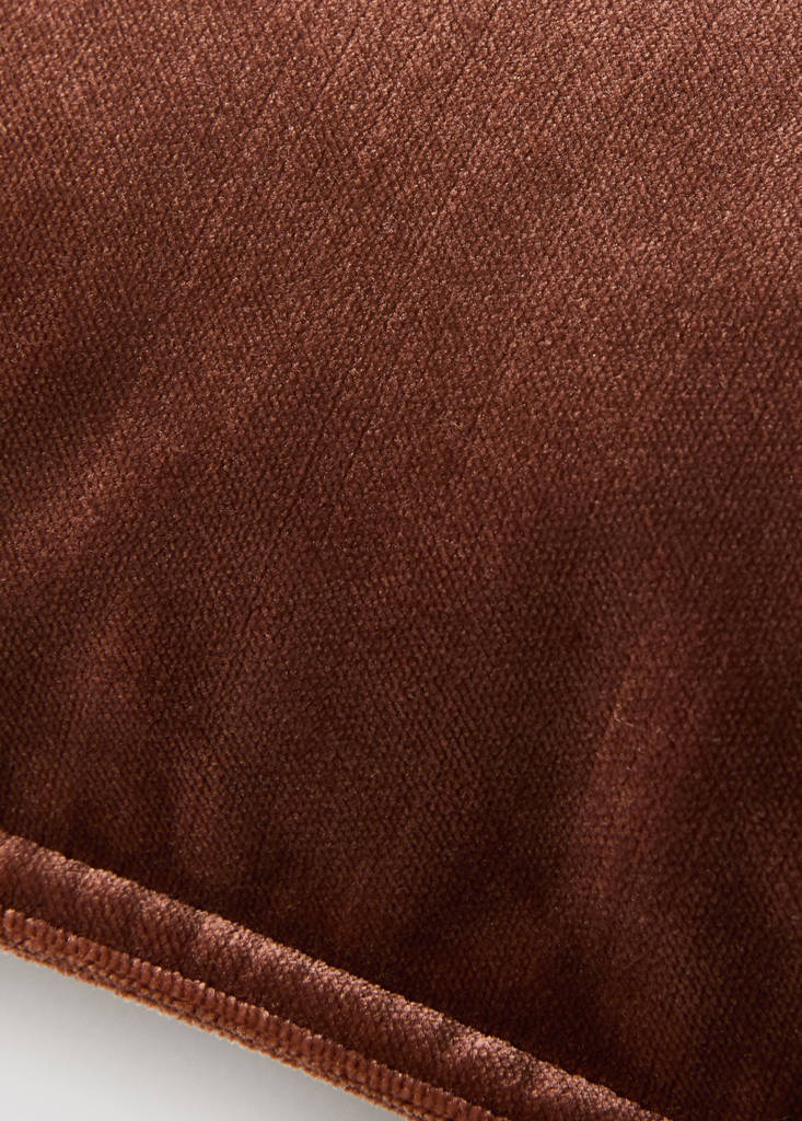 Velvet cushion cover 40x60 cm — Russet