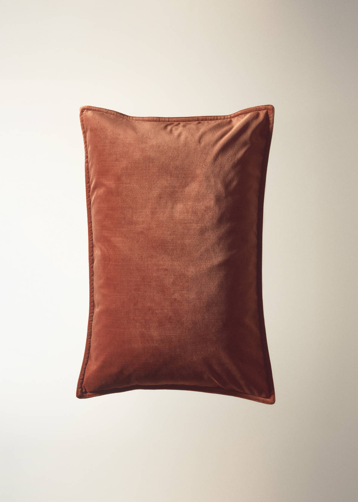 Velvet cushion cover 40x60 cm — Russet