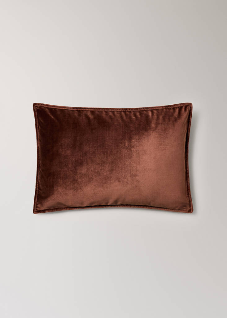 Velvet cushion cover 40x60 cm — Russet