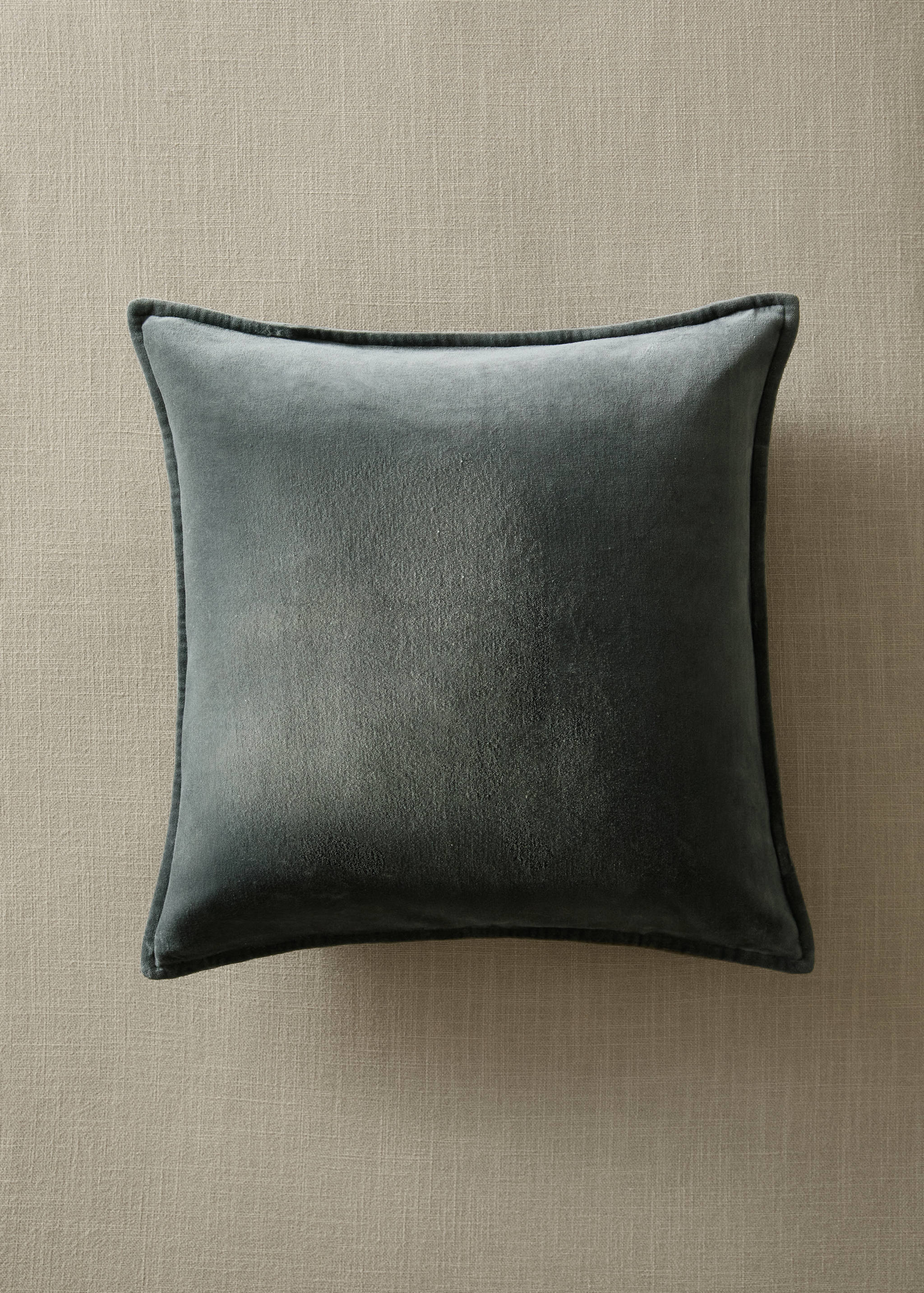 Kissenbezug aus Baumwoll-Velours 45 x 45 cm - Allgemeine Ansicht