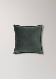 Velvet cotton cushion cover 45x45 cm — Blue 4