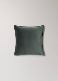 Velvet cotton cushion cover 45x45 cm — Blue 5