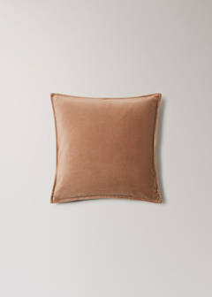 Velvet cotton cushion cover 45x45 cm — Nude 5