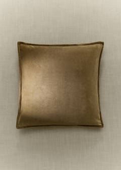Velvet cotton cushion cover 45x45 cm — Light/Pastel Brown 1
