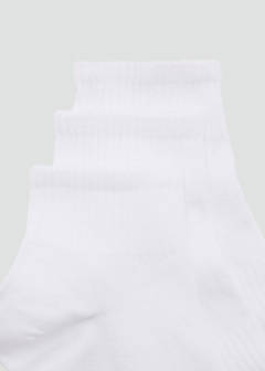 Pack of 3 cotton socks — White 2