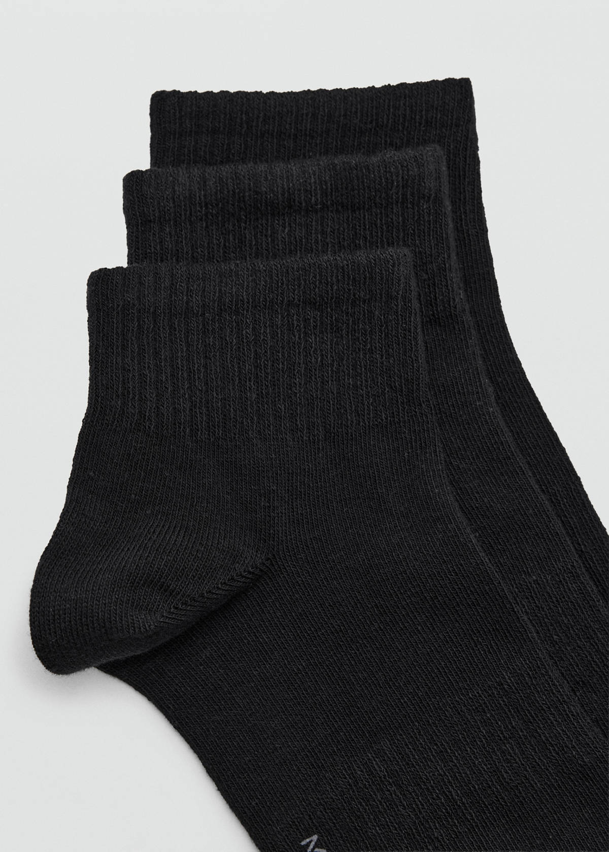 Pack of 3 cotton socks — Black