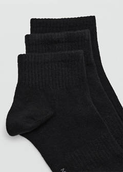 Pack of 3 cotton socks — Black 2