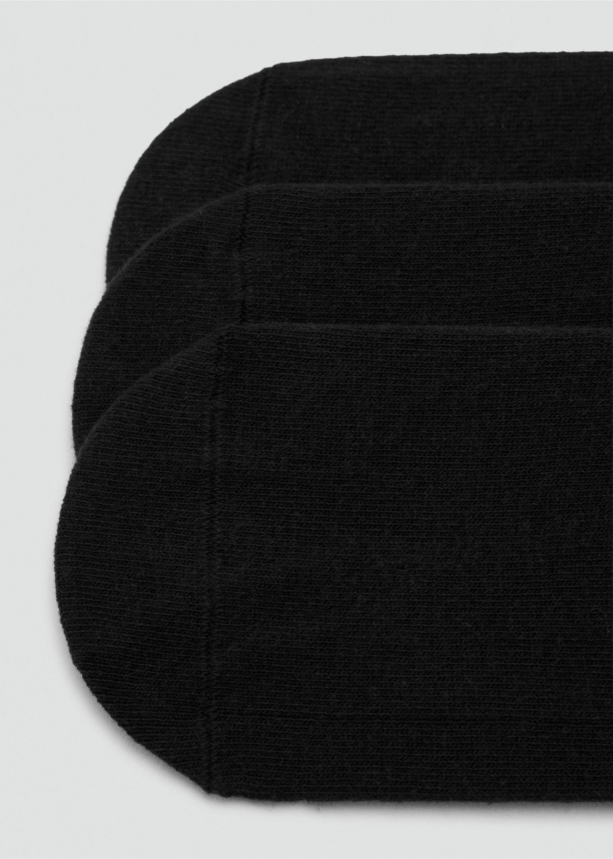 3-pack of invisible socks - Details of the article 8, Black. Ref: 37001486-00.