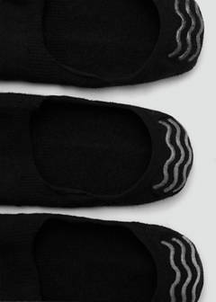 3-pack of invisible socks — Black 3