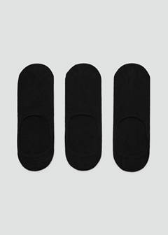 3-pack of invisible socks — Black 1