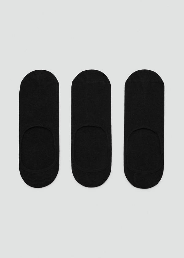 3-pack of invisible socks — Black