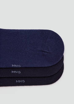 Pack of 3 ankle socks — Navy 2