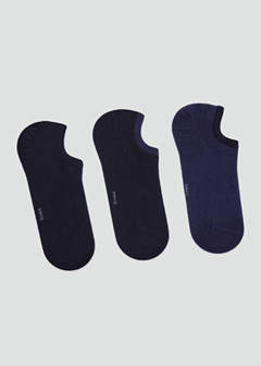 Pack of 3 ankle socks — Navy 1