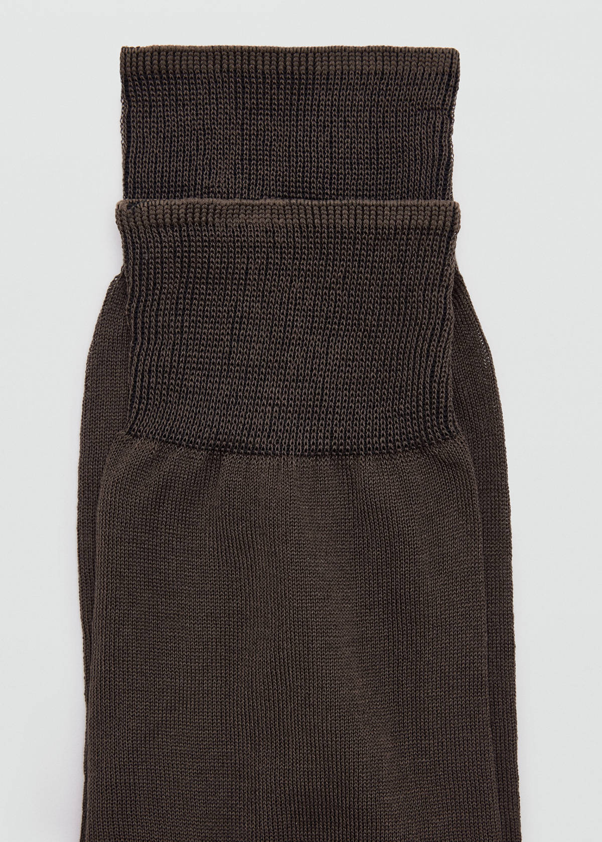 Pack of 2 long cotton socks — Brown