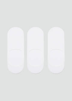 3-pack of invisible socks — White 1