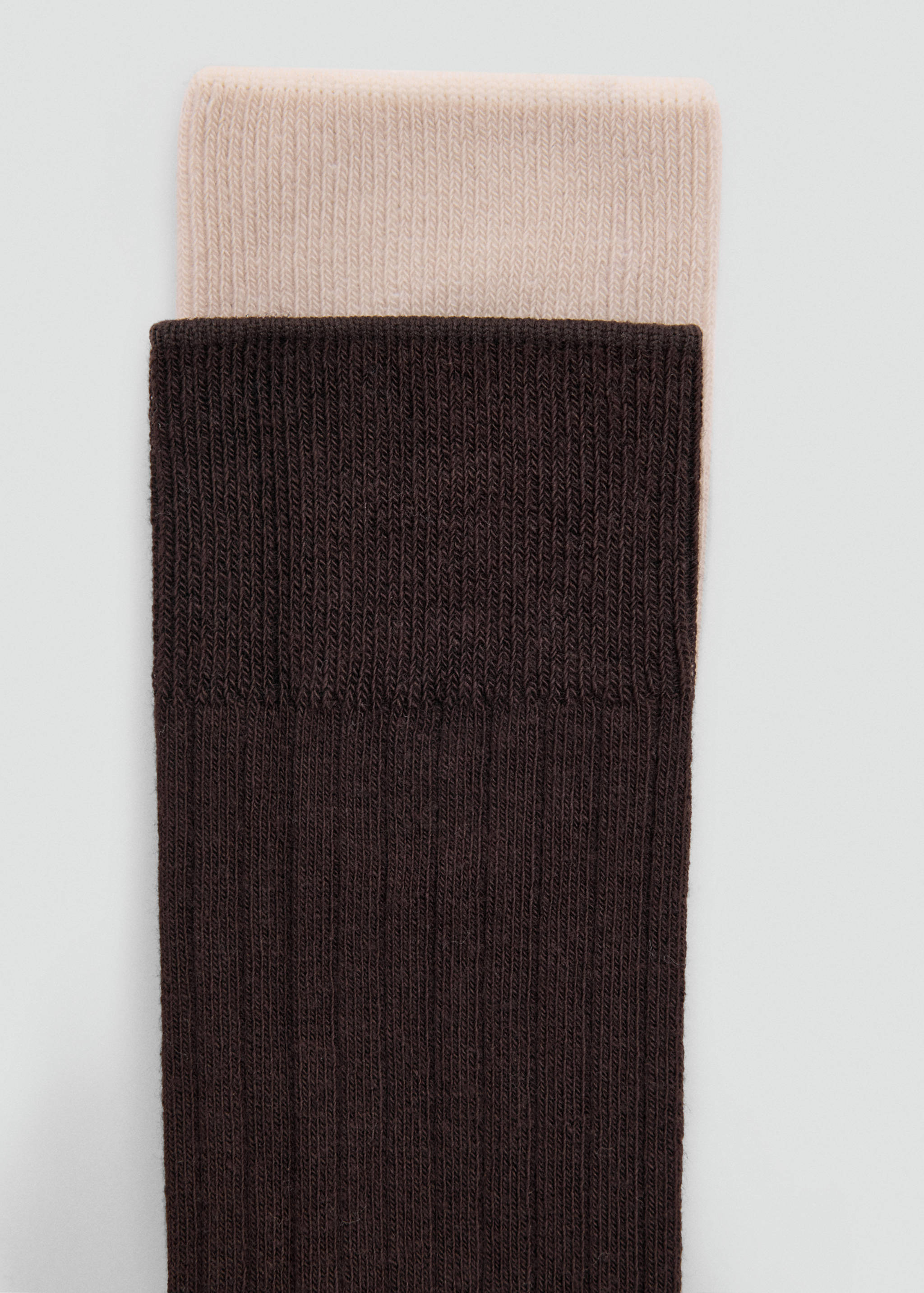 Lot 2 paires de chaussettes côtelées coton - Détail de l'article 8