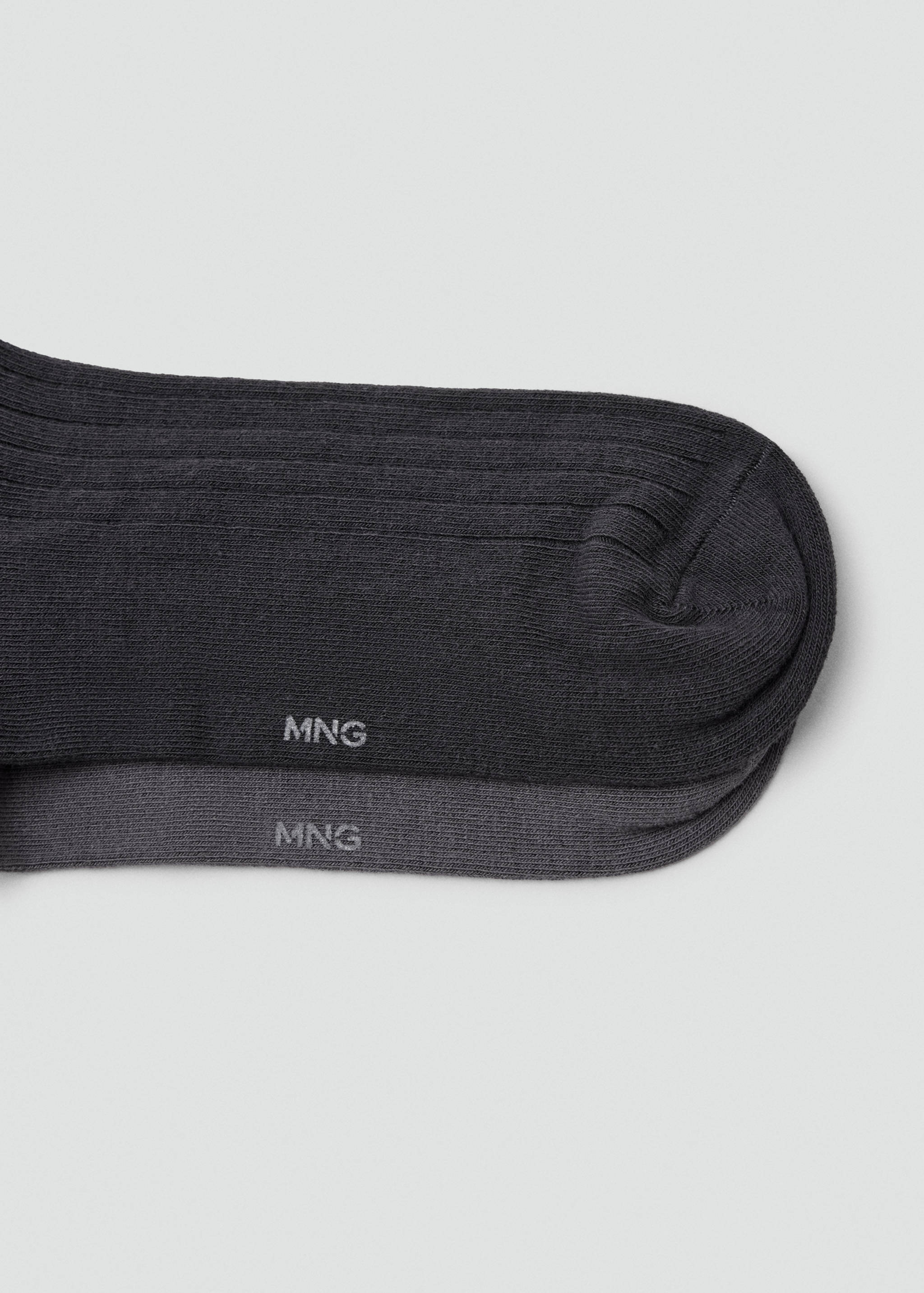 Pack of 2 ribbed cotton socks - Details of the article 0