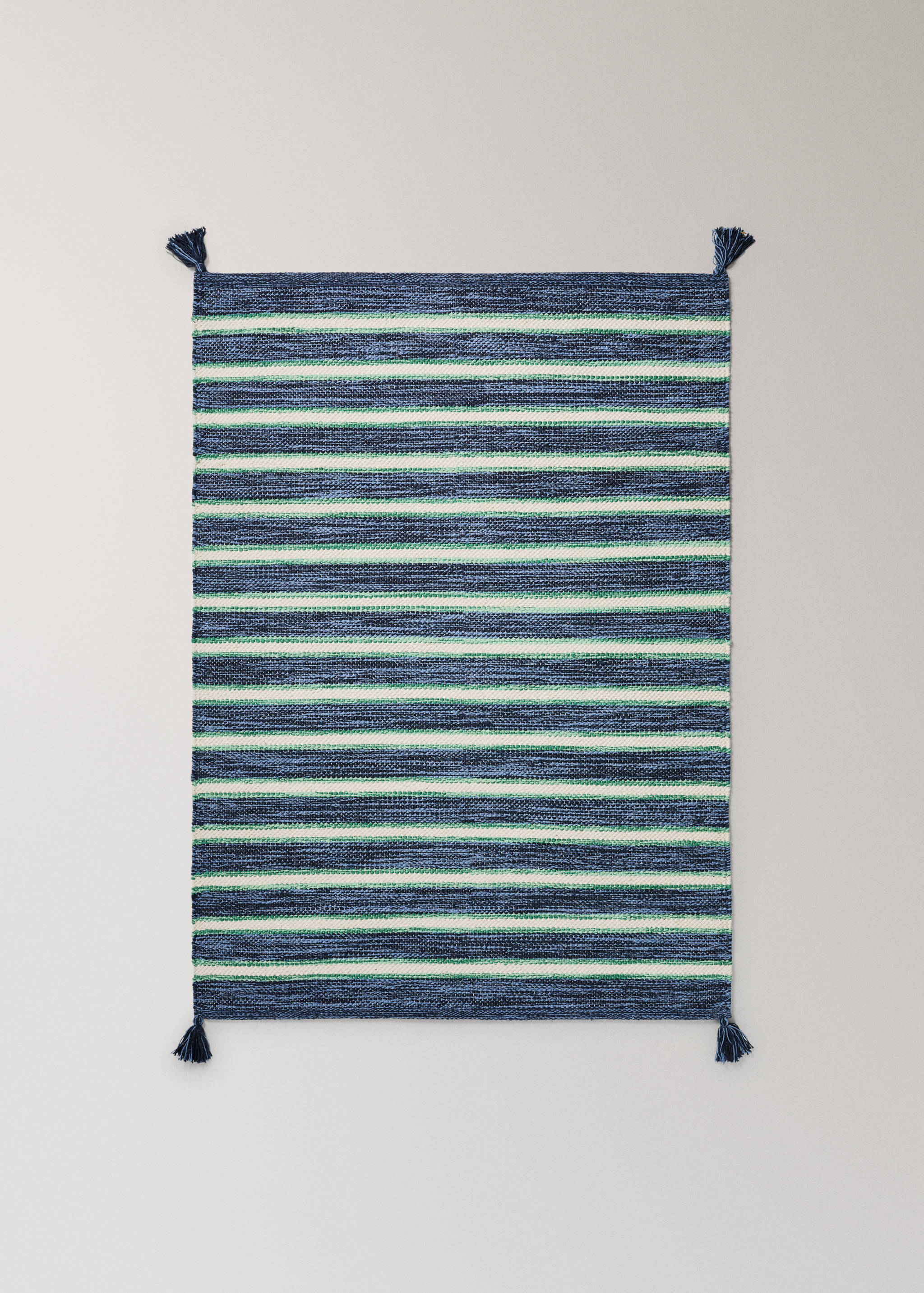 100% cotton striped rug - Article without model