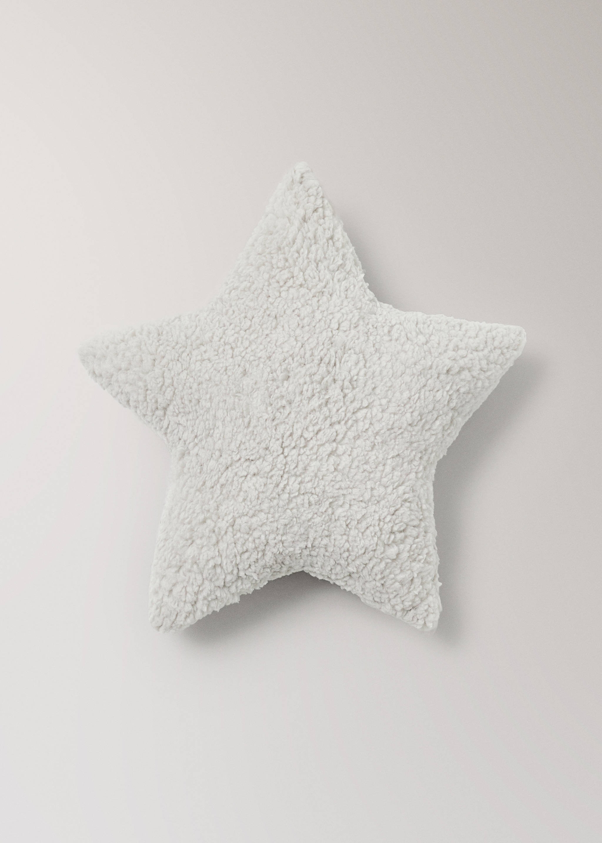 Coussin en forme d'étoile en fourrure ultra-douce - Article sans modèle