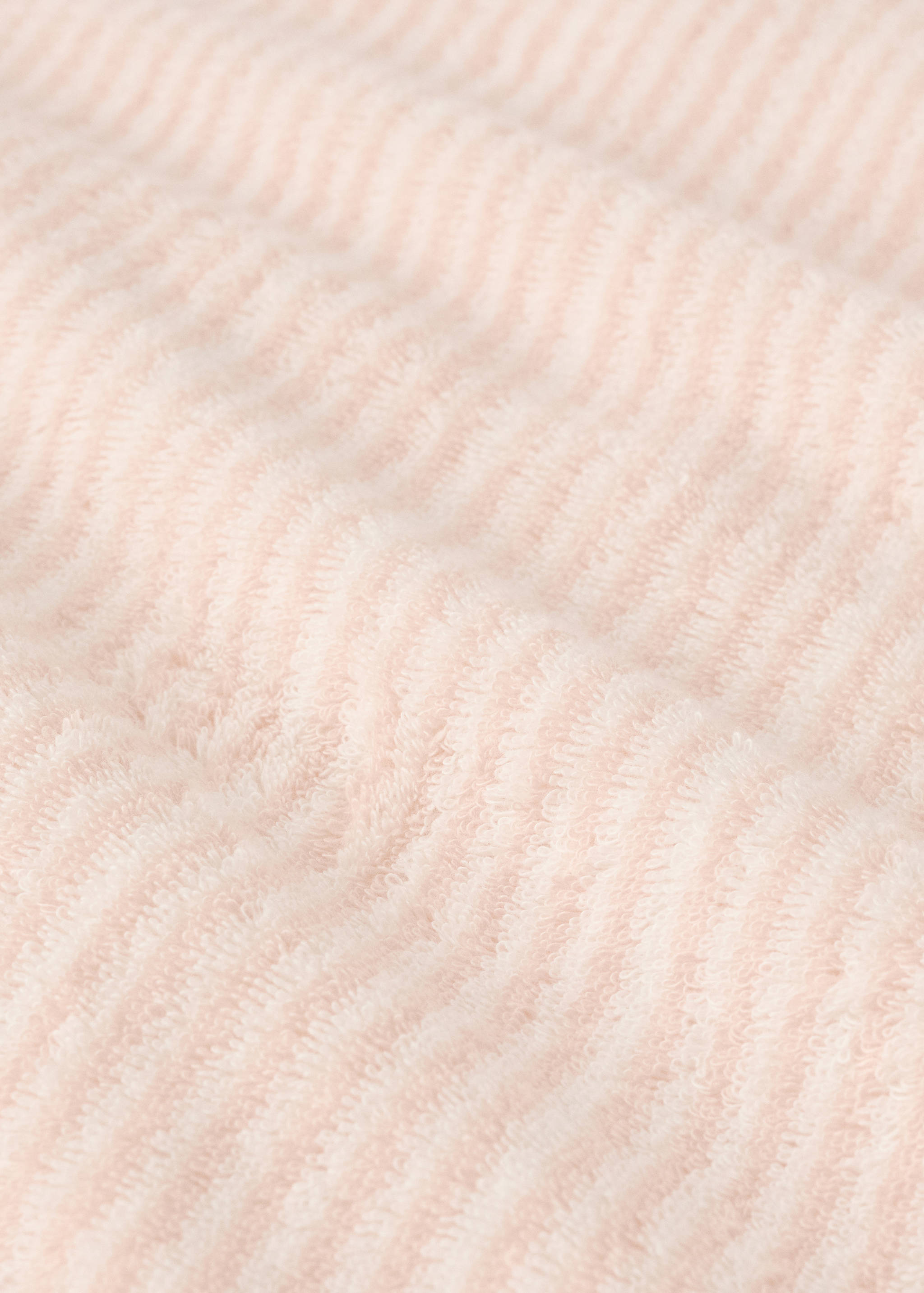 Two-tone striped hand towel with piped trim - Detaljer om artikeln 1