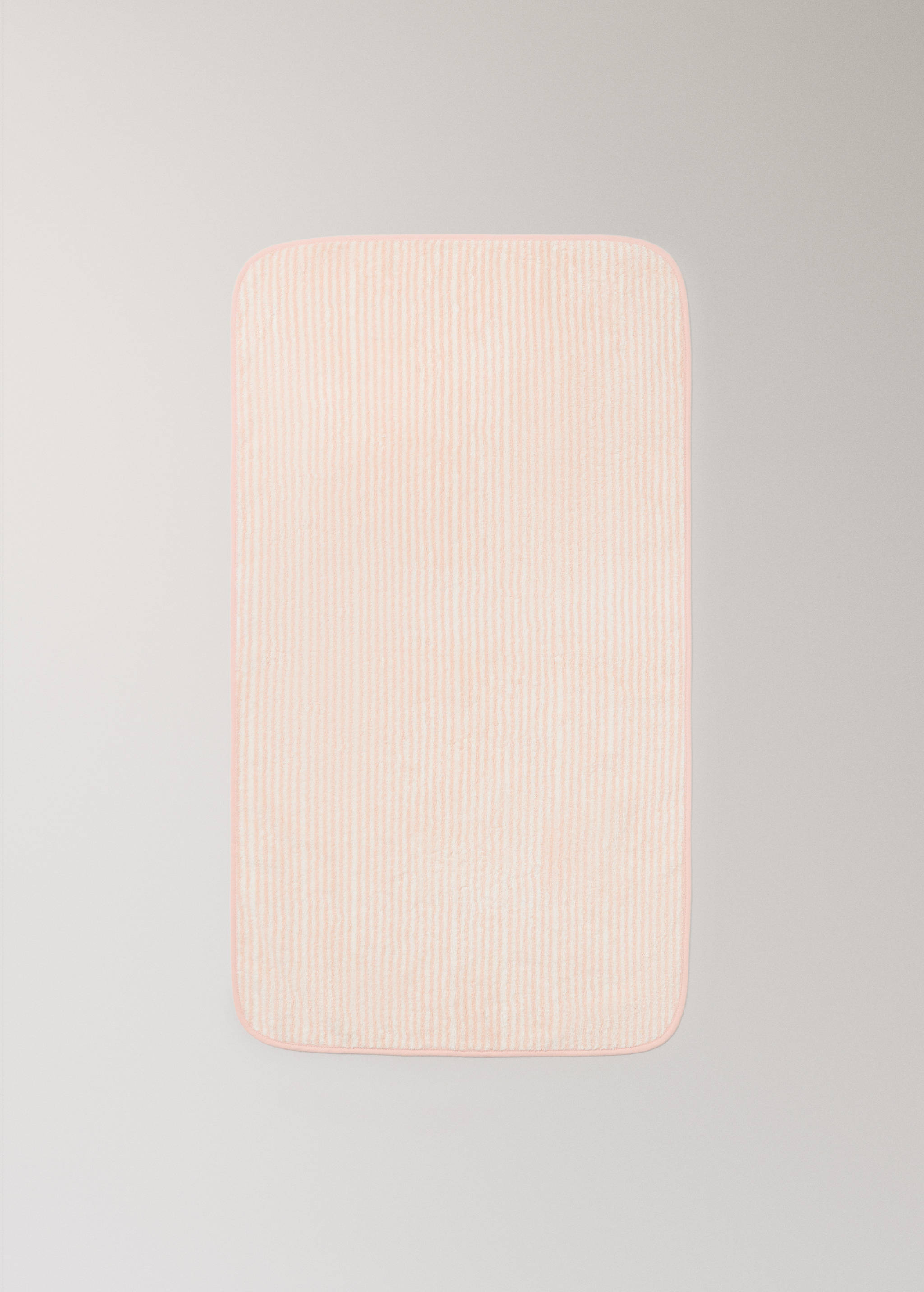 Two-tone striped hand towel with piped trim - Detaljer om artikeln 3