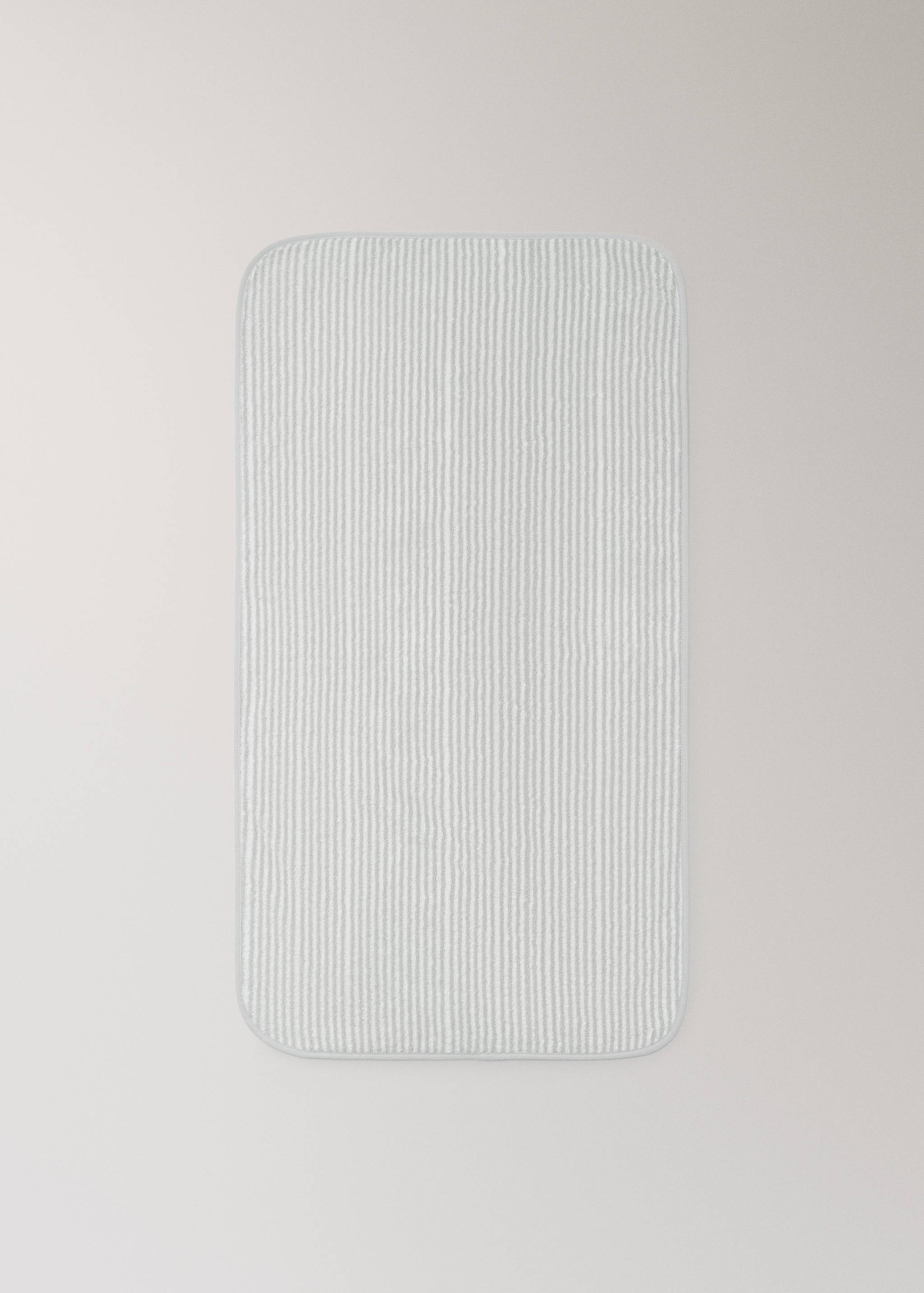 Two-tone striped hand towel with piped trim - Detaljer om artikeln 3