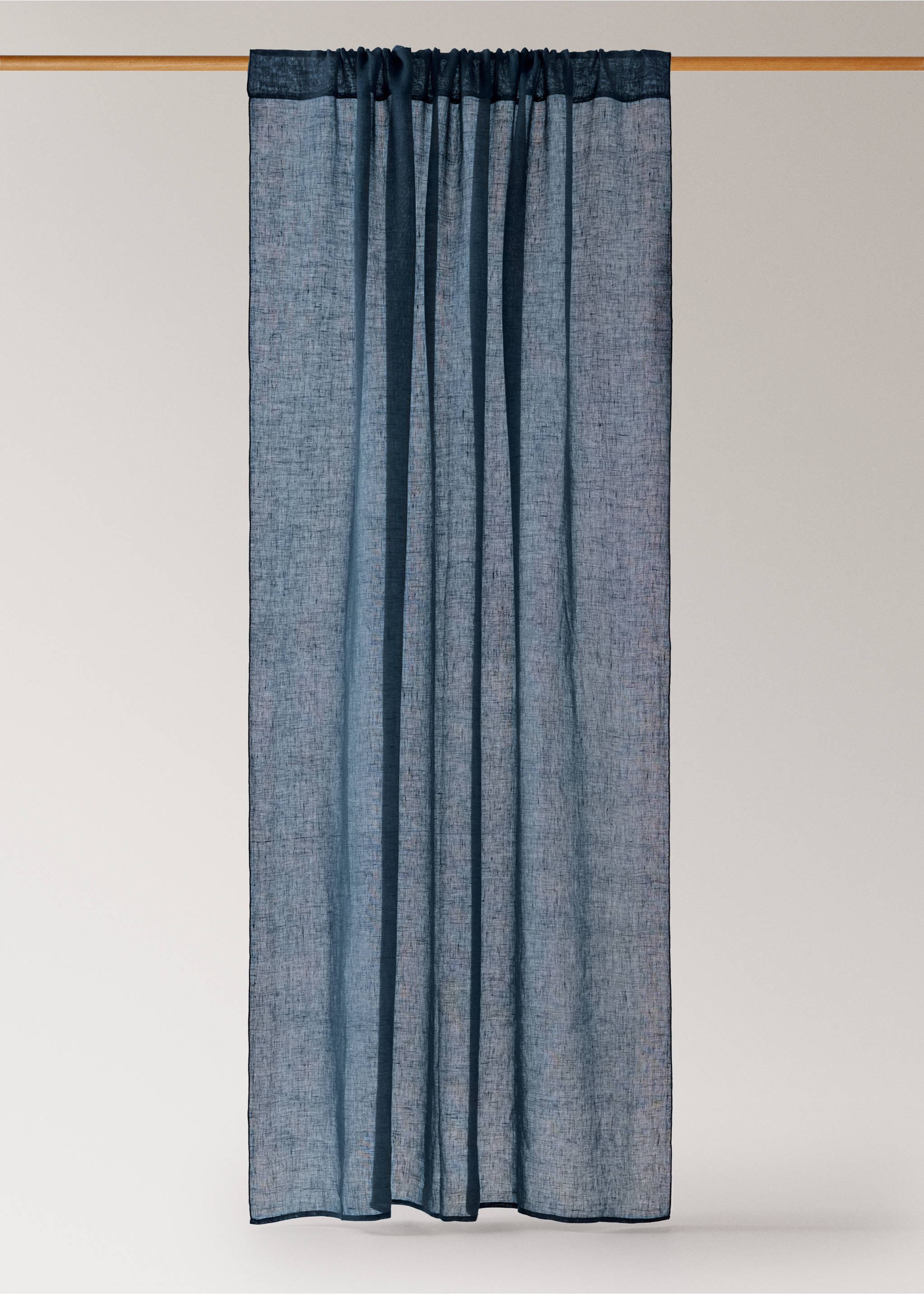 100% linen curtain 140x270 - Article without model, Petrol Blue. Ref: 37001520-00.