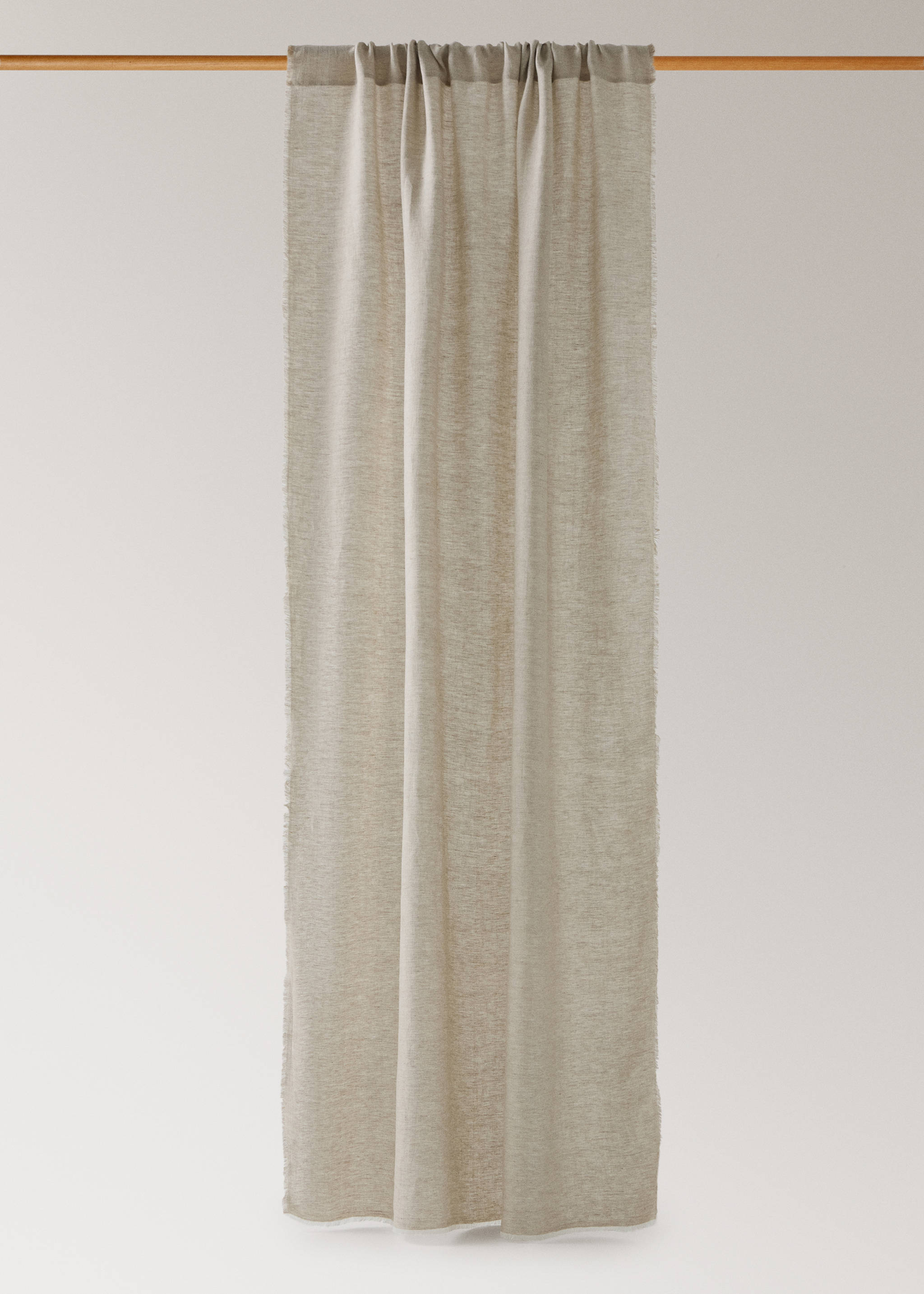 Frayed edge linen curtain - Article without model