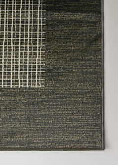 Alfombra geométrica hilo grande — Gris antracita 3