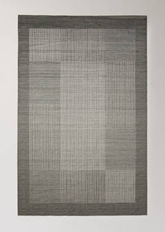 Alfombra geométrica hilo grande — Gris antracita 5