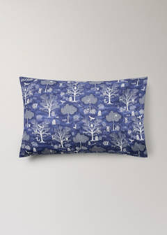 Two floral print pillowcases, 50 x 75 cm — Blue 4