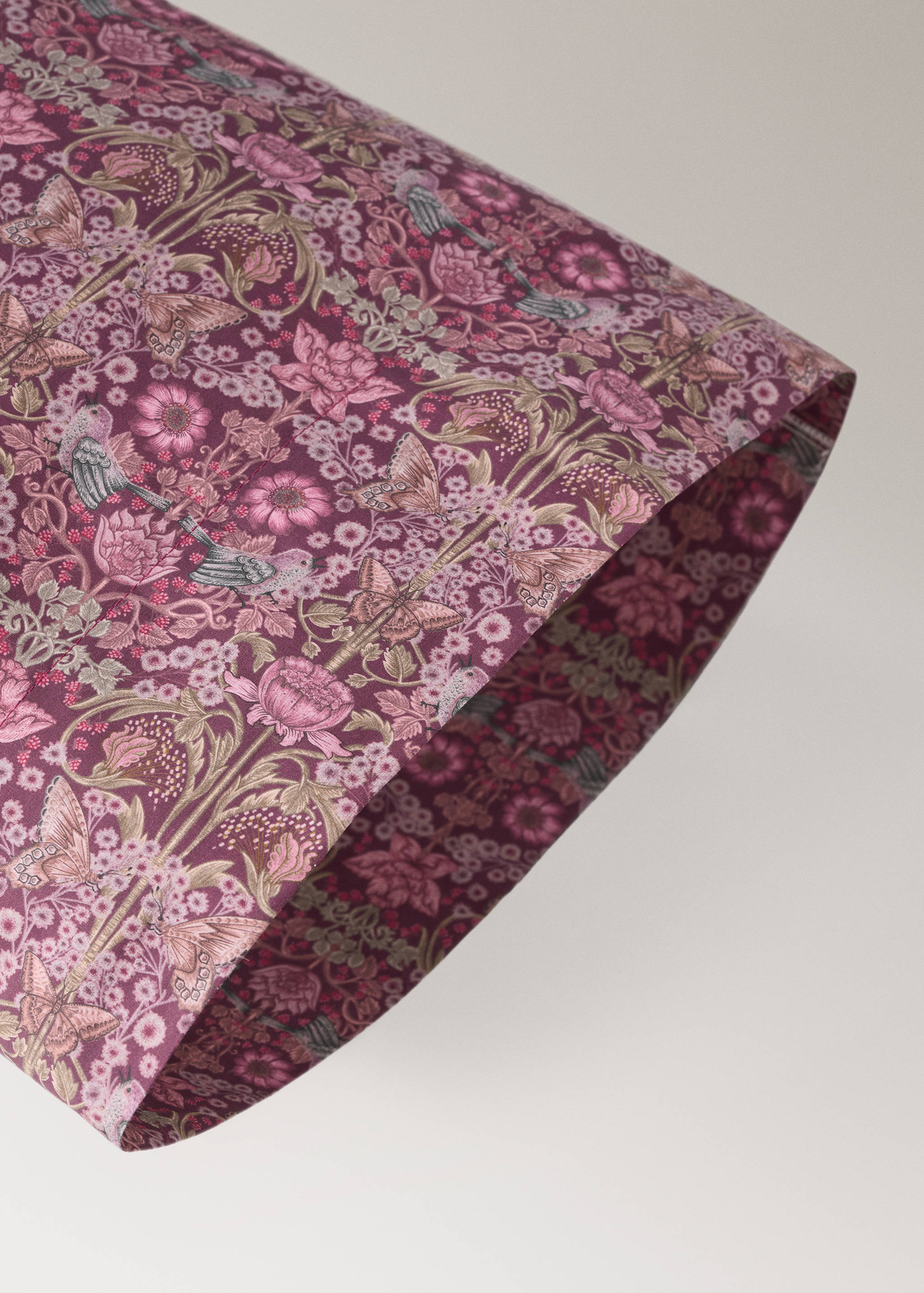 Taie d’oreiller en imprimé fleuri 45x110 cm - Détail de l'article 1