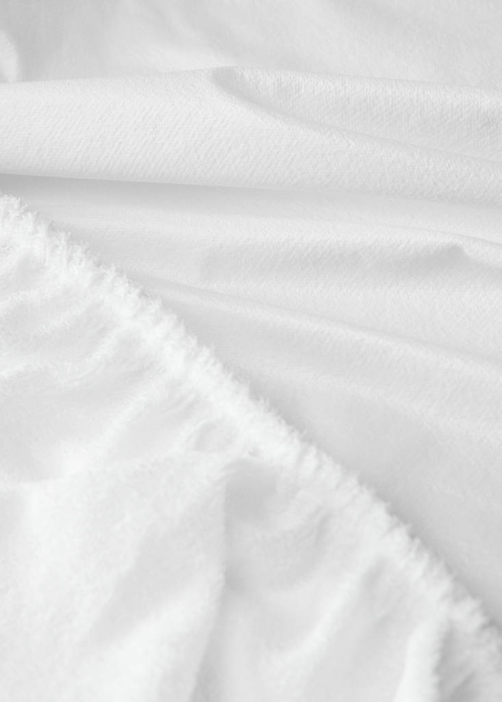 Matratzenschoner aus Baumwollfrottee, 180 cm Bett — Weiß