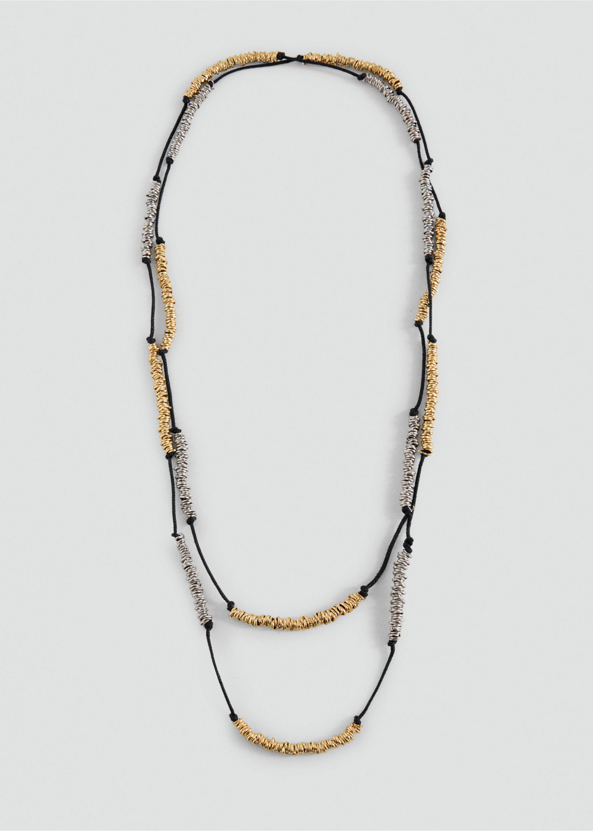 Multichain bead necklace - Article without model, Gold. Ref: 37001546-00.