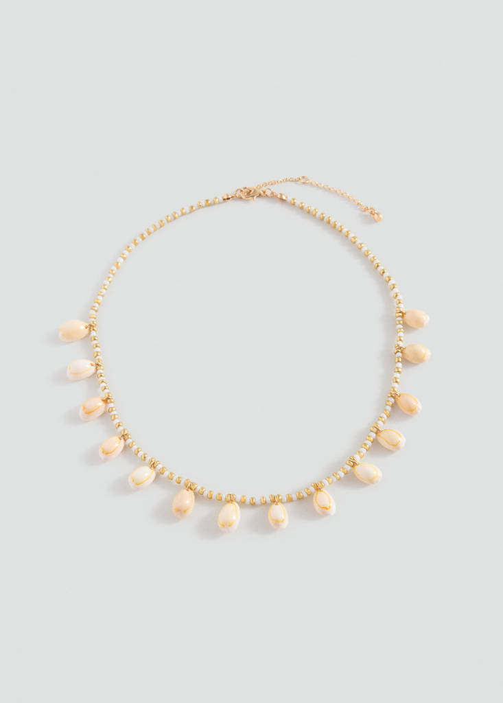 Shells bead necklace — Gold