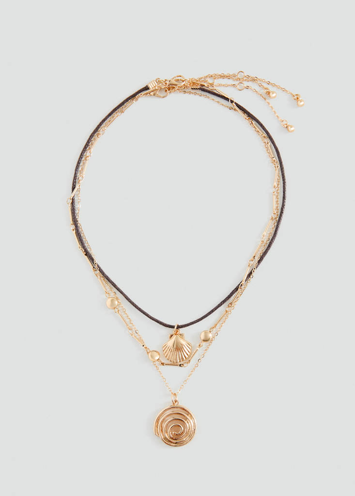 Pack of 3 combined necklaces — Gold