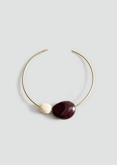 Beaded rigid collar — Gold 2