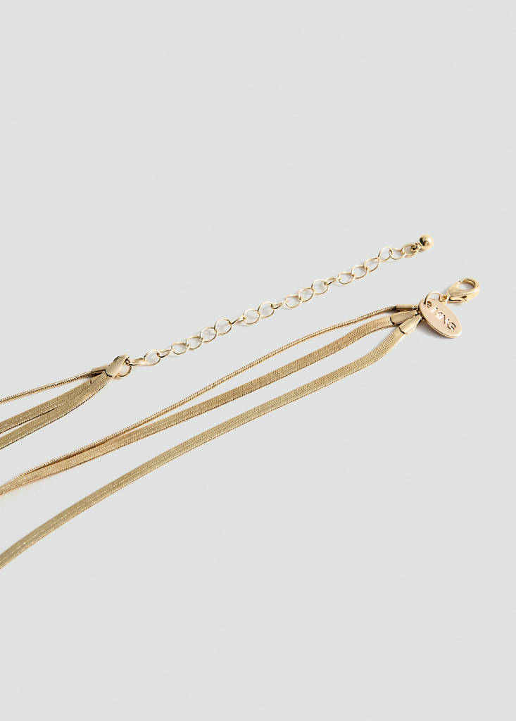 Long triple necklace — Gold