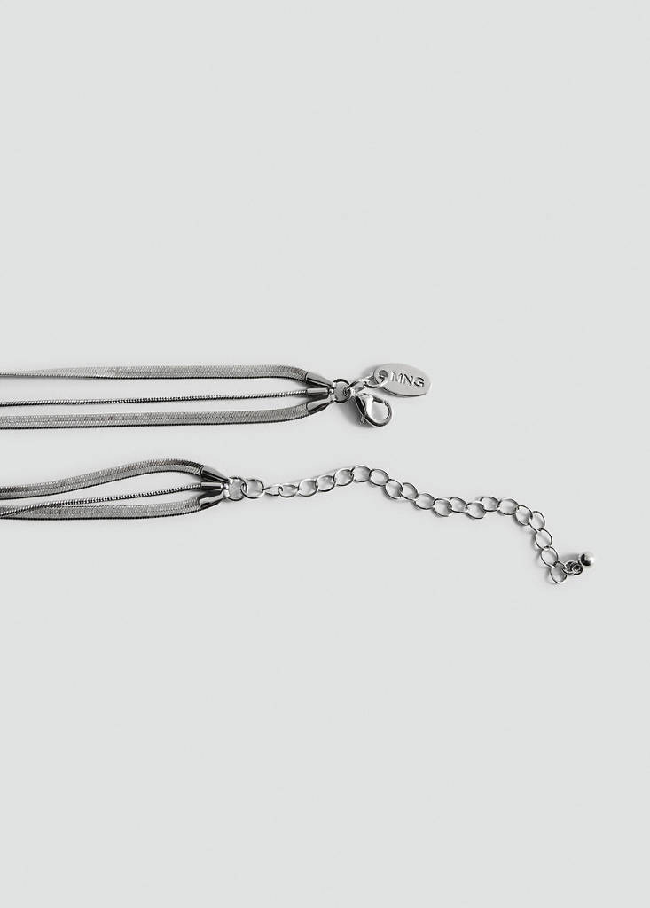 Mixed waterfall necklace — Silver
