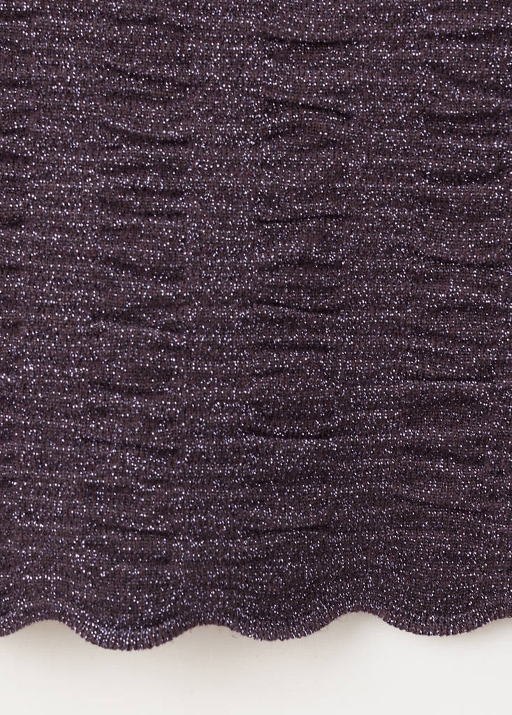 Metallic bandeau top — Purple