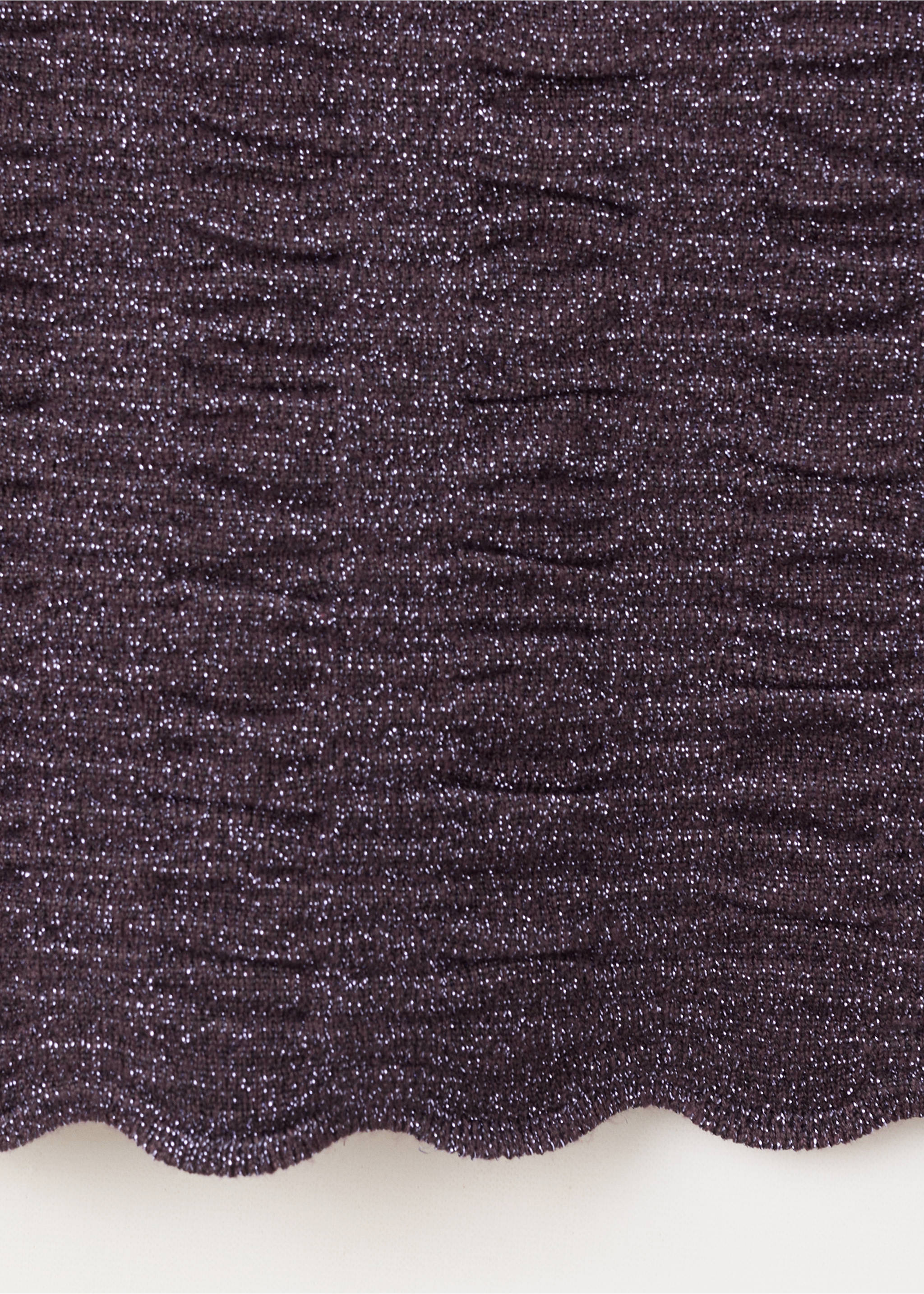 Metallic bandeau top - Details of the article 0, Purple. Ref: 37002533-00.