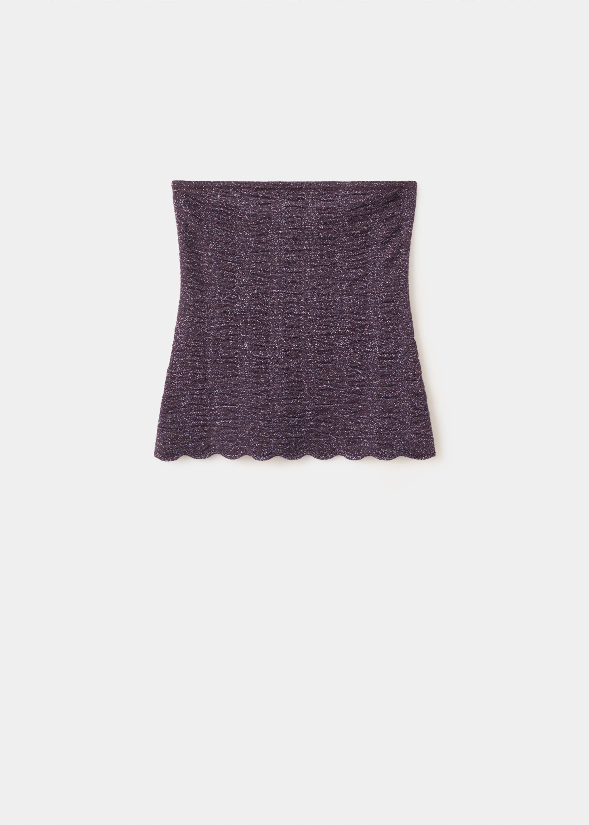 Metallic bandeau top - Article without model, Purple. Ref: 37002533-00.