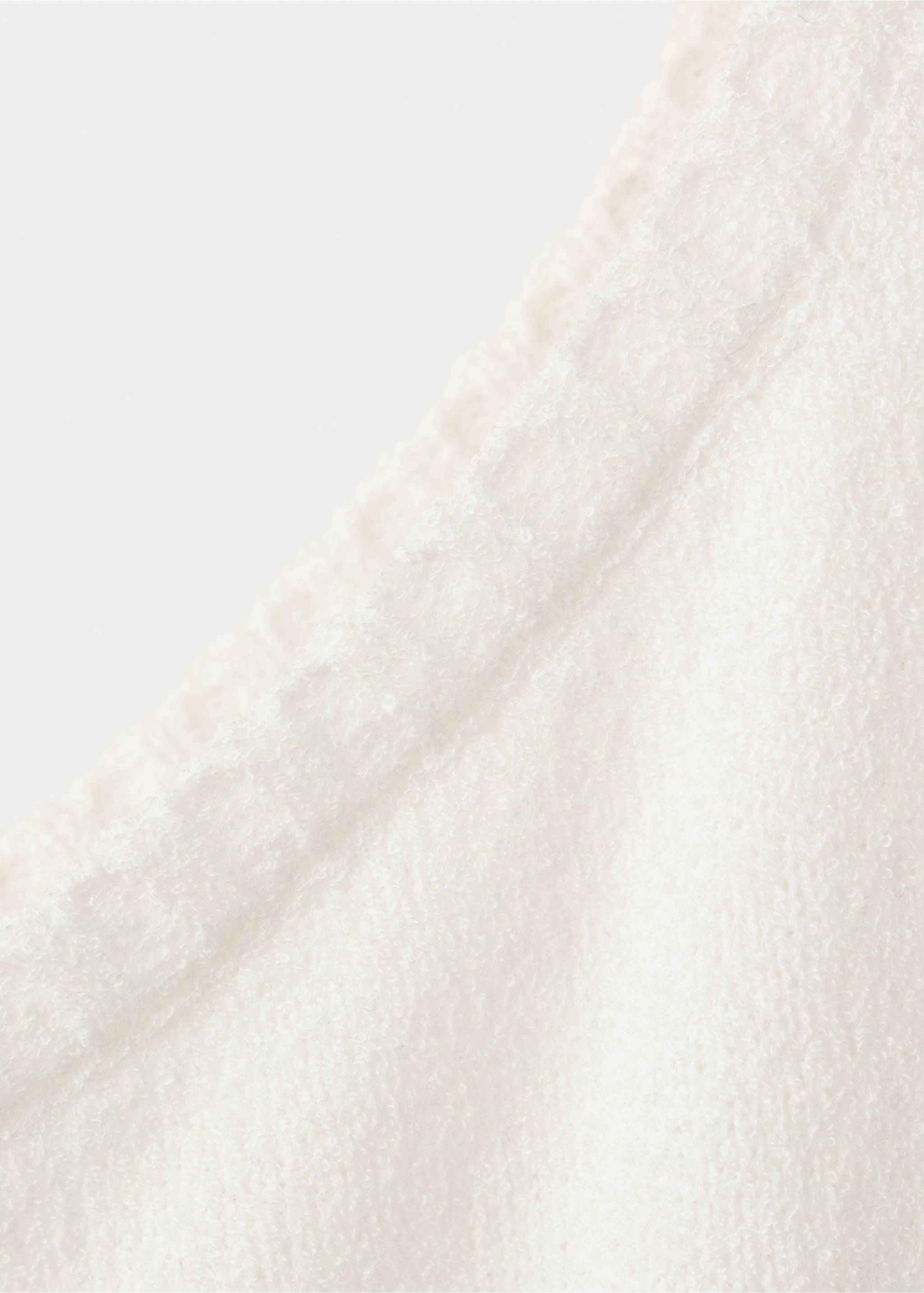 Off-the-shoulder knit sweater - Details of the article 8, White. Ref: 37002535-00.