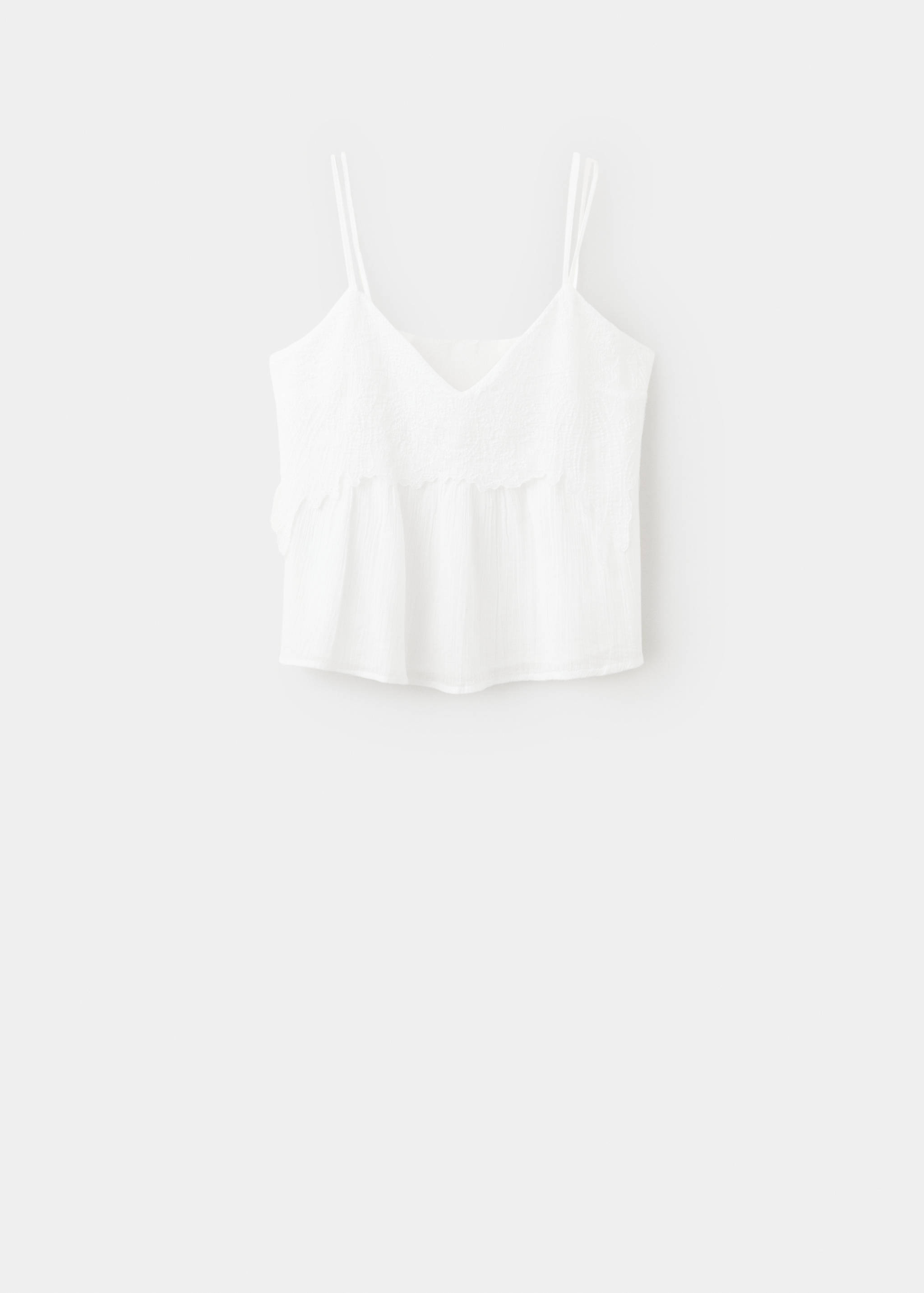 Embroidered strap top - Article without model