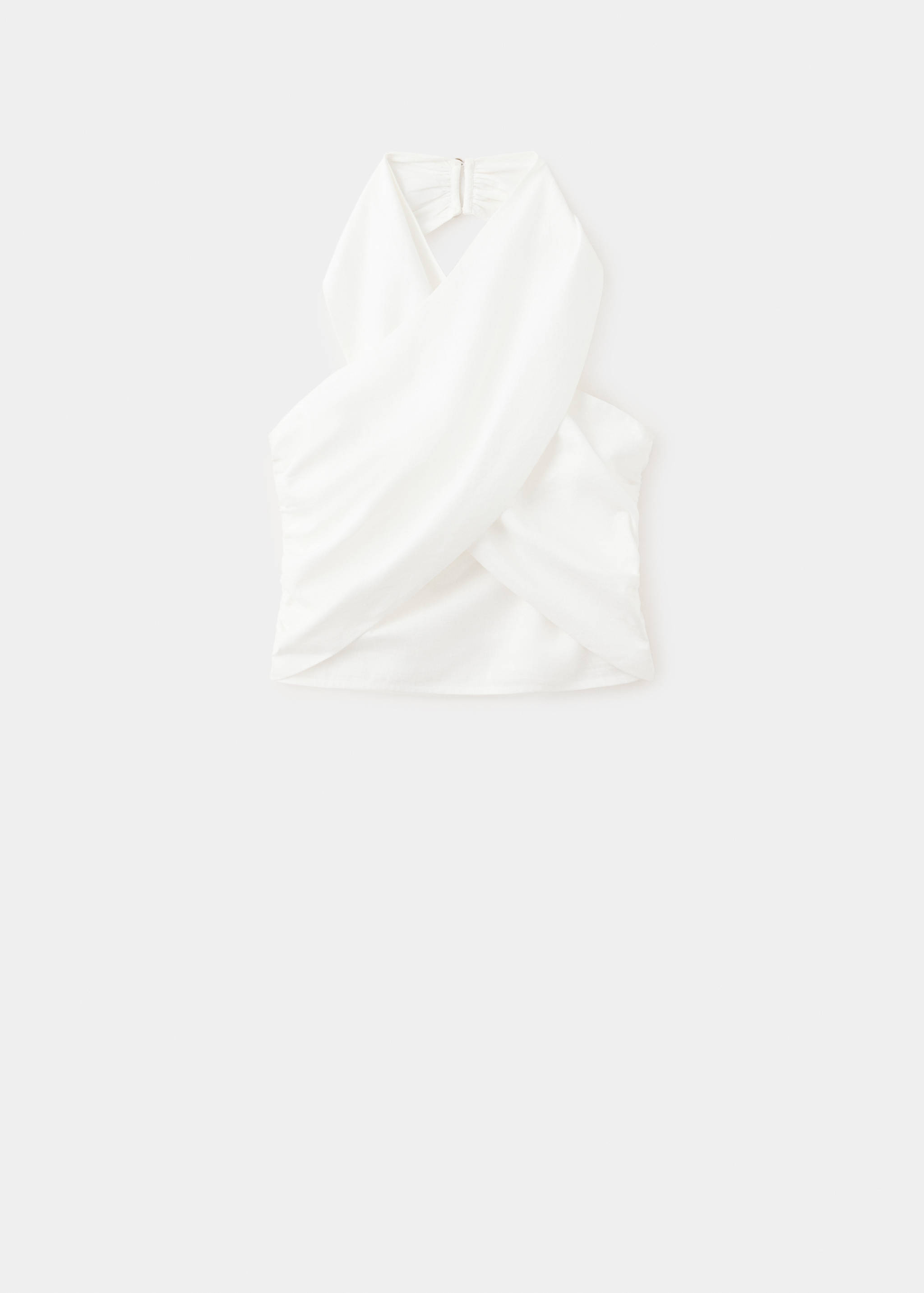 Crossed halter crop top - Article without model
