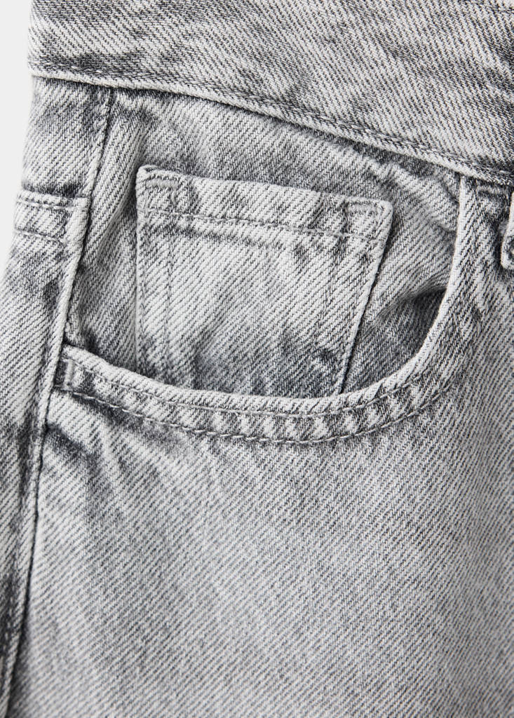 High-waisted wide-leg jeans — Denim Grey